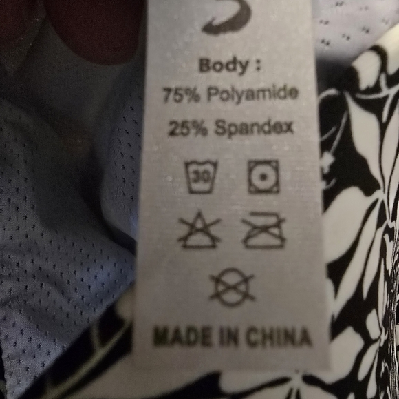 New The Gym People Black And White Floral Womans Size Small Skort With Pockets - Picture 5 of 6